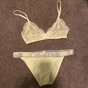 Pastel Calvin Klein Intimates Bra and Panty